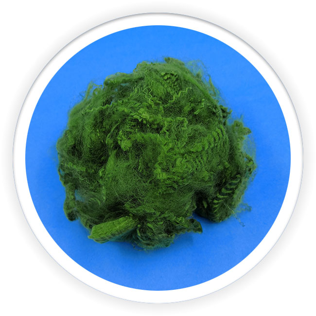 Copper ion (anti-bacterial) polyester staple fiber